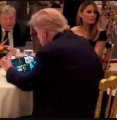 Trump listening to necoarc. (101% legit. Real life footage)