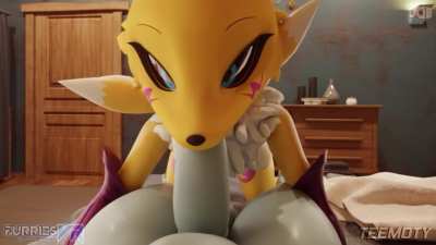 Renamon Blowjob (Furries VR / Teemoty) [Digimon] [T/F]