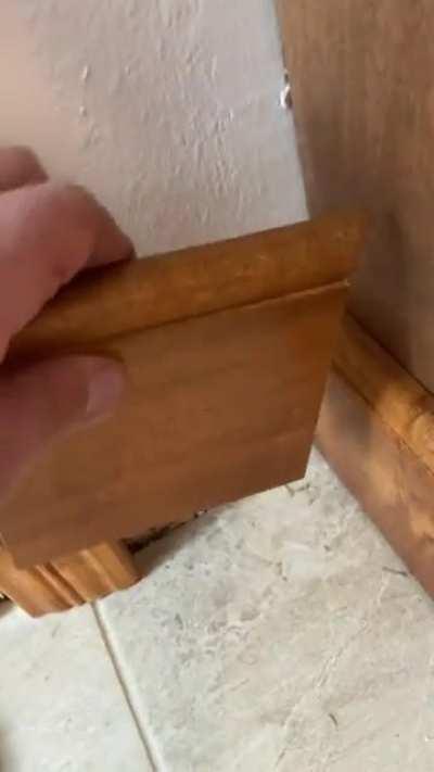 Wooden piece falls right into place