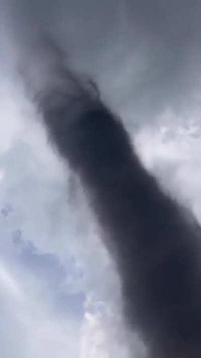 Up close view of landspout in Alberta 