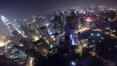 Base Jumpers Lands In Rooftop Pool Party