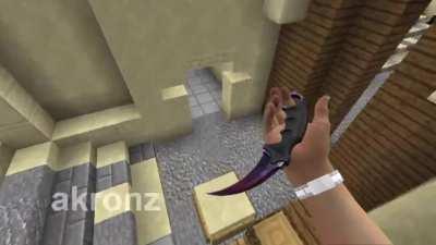 Bhopping in Minecraft...