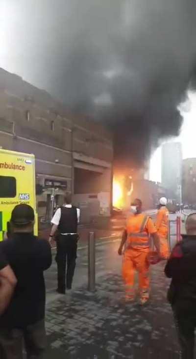 Fire and explosion in London, June 28 2021