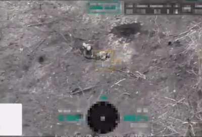 Drone drops grenade on russian soldier pretending to be dead, easterm front