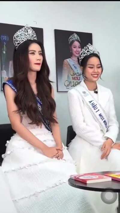 The newly crowned Miss World Vietnam 2023 showing her lack of knowledge in a recent interview