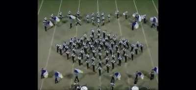 This marching bands perfect movements