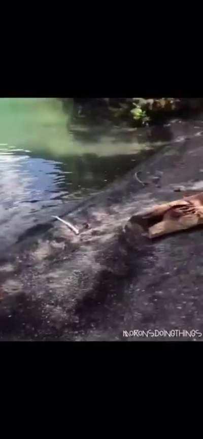 WCGW swinging into a river?