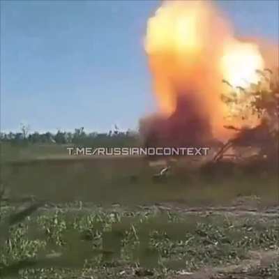 Russian Sapper Disposes an AT Mine and Almost Disposes Himself