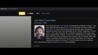 Jack Black and Satan