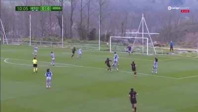 Marta Cardona’s brilliant goal in today’s 3-1 defeat to Real Sociedad.