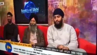 When you can't control your laughter live in an interview on Sikh religion