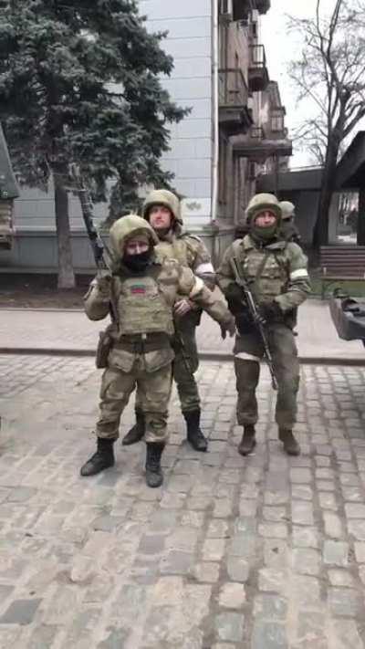 Allegedly Belarusian soldiers at Berdyansk