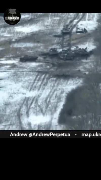 Passage of minefields by the Russian army - Vuhledar, Ukraine, February 2023