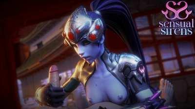 Widowmaker gives you a friendly hand(SensualSirens) [Overwatch] 