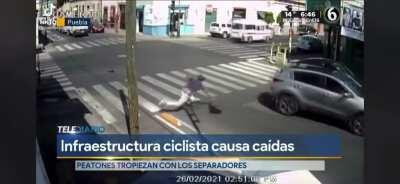 To cross the street in Mexico