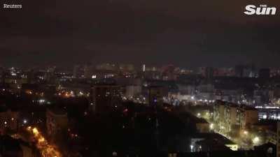 Shaheed drone interceptions over Kyiv. 25.11.2023.