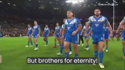 The Toa Samoa Rugby team pre-game ritual