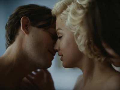Ana de Armas topless scene in Blonde 2022