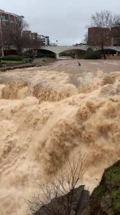 🛶 down the falls!