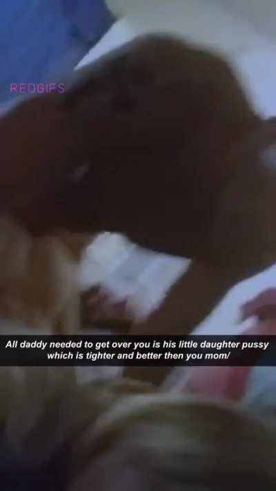 All daddy needed to get over you is his little daughter pussy 