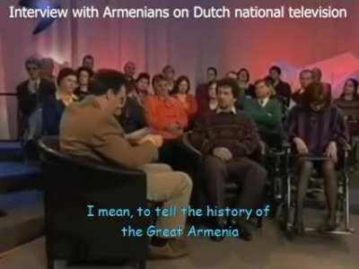 Interview with Armenians on Dutch national television