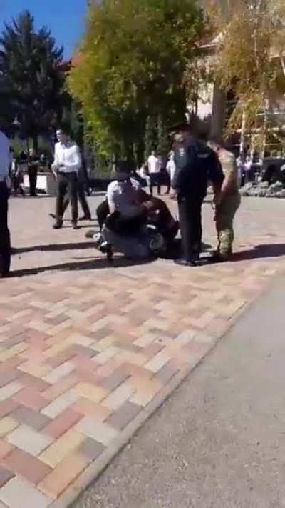 Footage of the arrest of Russian 