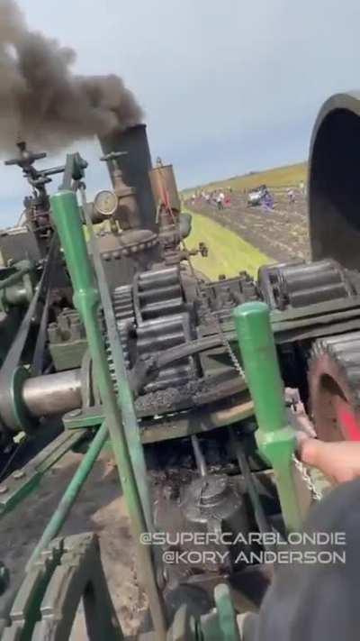 The Largest steam-powered tractor in operation is, the '150 HP Case' and weighs 34,000 kg (75,000 lb) and was constructed by Anderson Industries (USA), in Webster South Dakota, USA, in 2018.