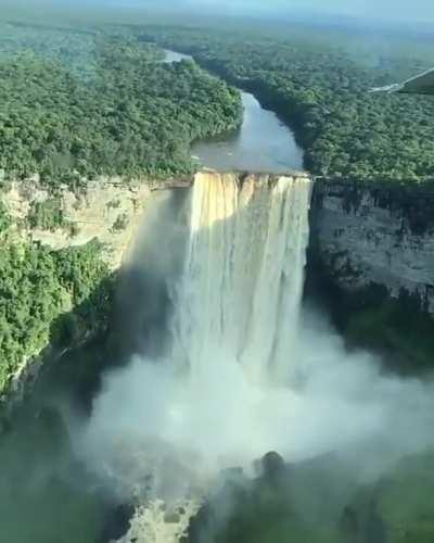 🔥 The Highest Single Drop Waterfall, Kaieteur Fall in Guyana.