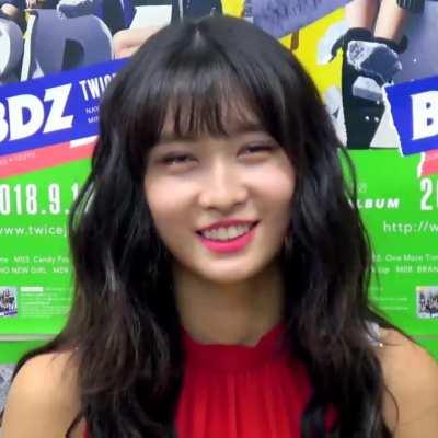 Momo's cute smile