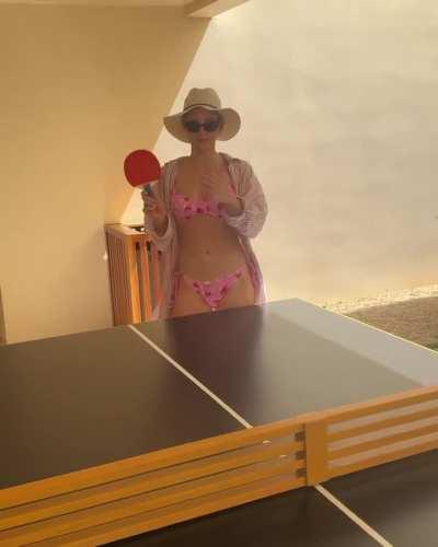 Playing Ping Pong while on vacation | IG 7/8/24