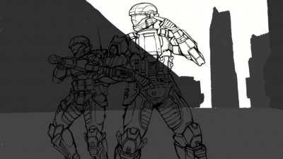 ODST ILLUSTRATION COMPLETE | &amp;lt;&amp;lt;Drop location : Times Square&amp;gt;&amp;gt; - Art by me