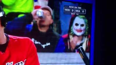 The Joker likes baseball