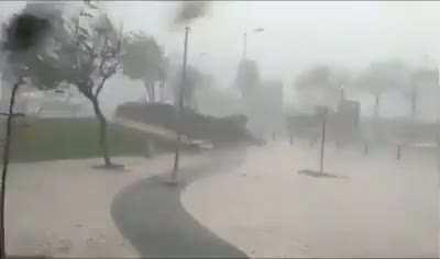 Storm in Israel,Haifa, today.