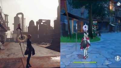 [Video] Genshin looks like Nier