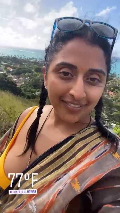 Rajakumari another booby cleavage