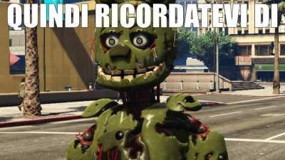 Meme di Springtrap che parla del Coronavirus ma doppiato in italiano da me. (i crediti vanno al creatore originale dell'animazione alla fine)