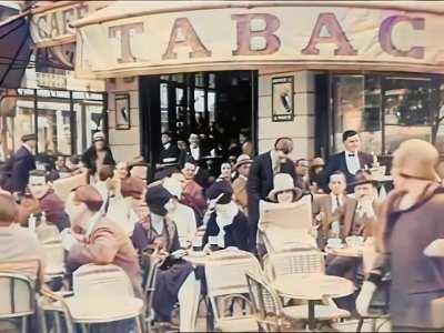 Visiting the cafes in Paris in the 1920s. A different world