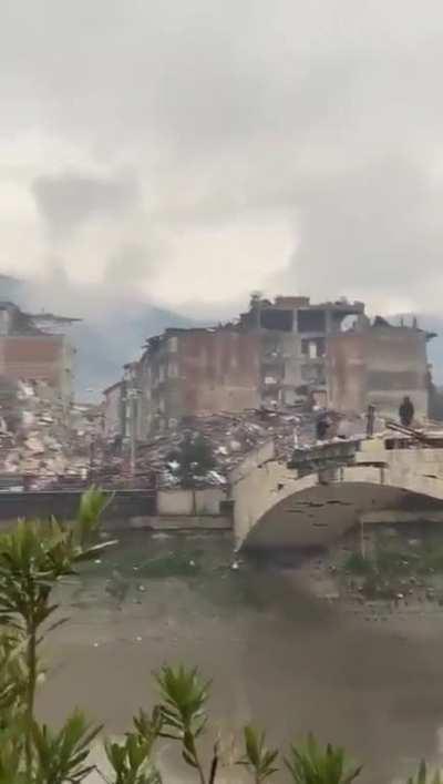 Aftermath of the 7.8-magnitude quake in Antakya, Turkey. Historically known as Antioch, founded in 300 BC by the Hellenistic Seleucid King Seleucus I Nicator, it was an influential early center of Christianity, The Christian New Testament asserts that the