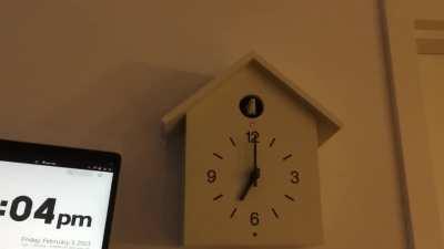 I noticed the wall clock drifted to perfectly accurate time