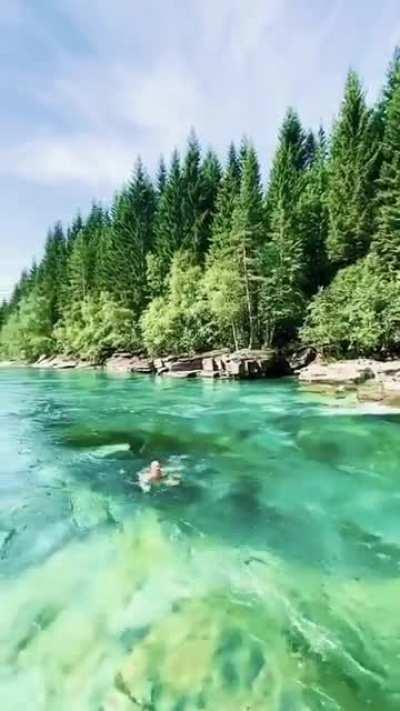 The beautiful river in Norway.