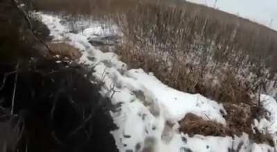 GoPro footage of a Ukrainian soldier firing RPG towards Russian positions near Bakhmut. February 2023