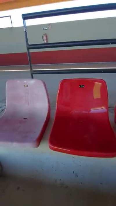 How stadium seats are restored