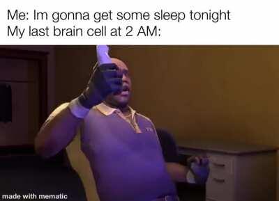 Just go to fucking sleep please