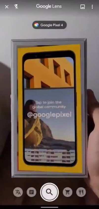 I just discovered this cool Google Pixel 4 easteregg using Google Lens.