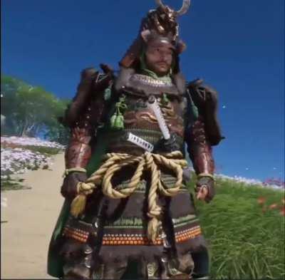 A quick look at the upcoming 'Saragumi Armor' set from Iki Island