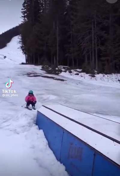 HMJB whilst I attempt this skiing trick