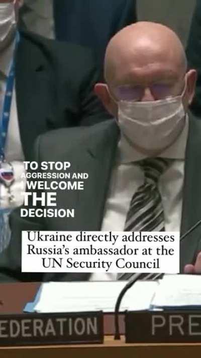 Ukraine directly addresses Russia's ambassador at the UN Security Council - “There is no purgatory for war criminals. They go straight to hell, Ambassador.”