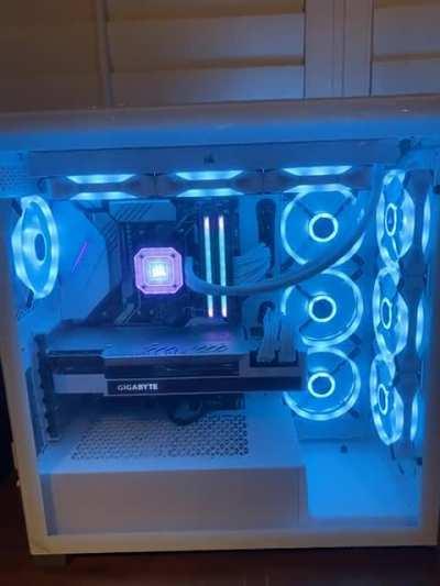 3080 White Corsair 5000X Fanboy Build