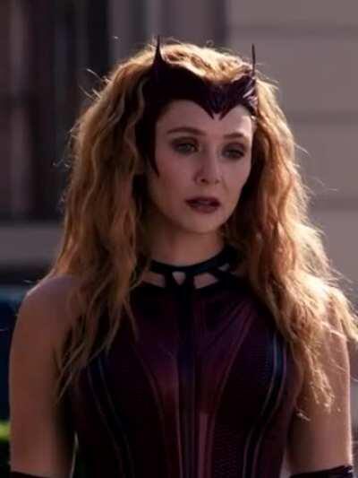 Elizabeth Olsen in the series finale of WandaVision