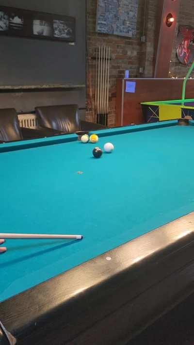 Pool shot I hit while it was slow at work yesterday! Thought it would fit here